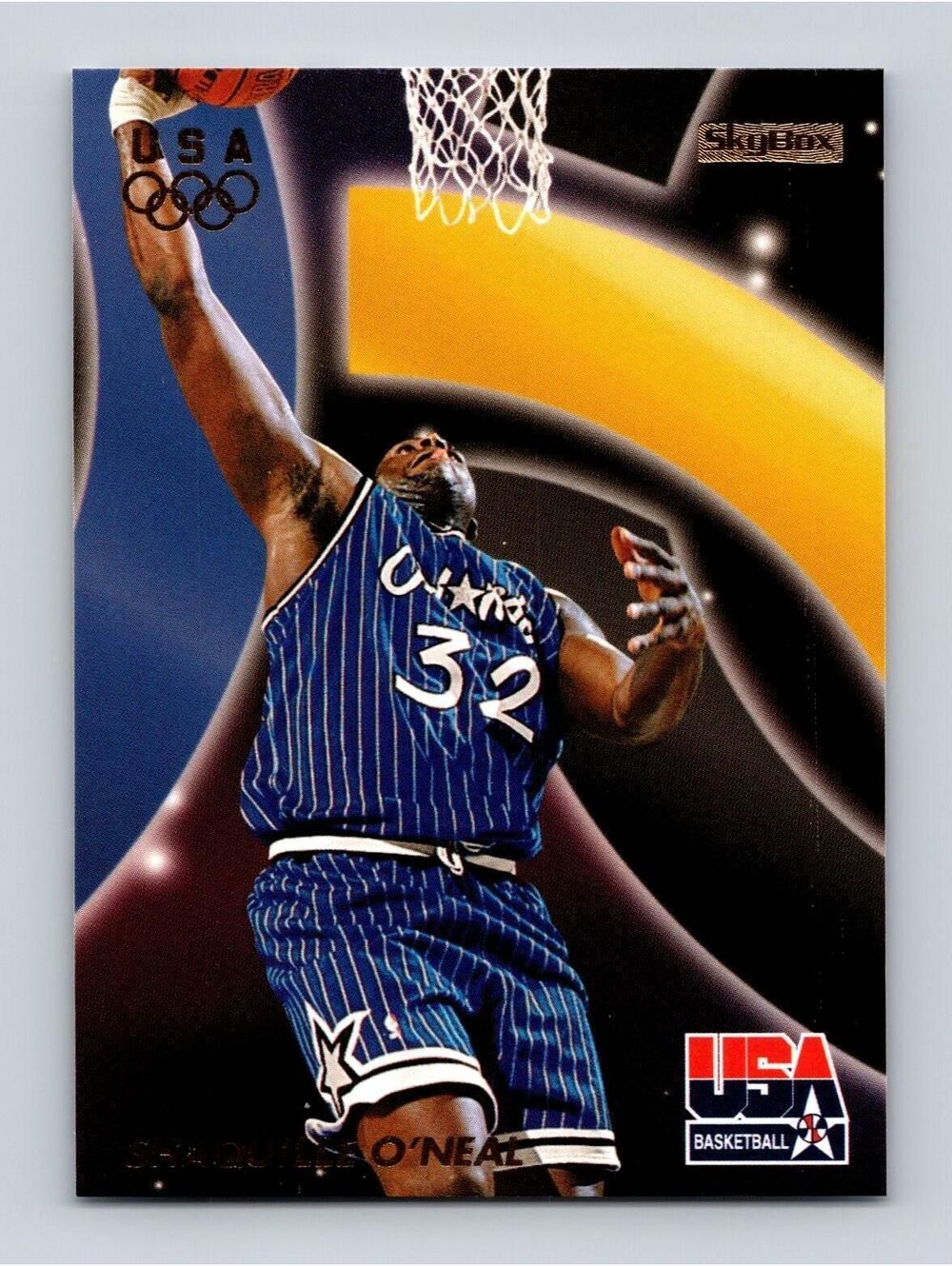 1996 SkyBox USA #17 Shaquille O'Neal Basketball Card